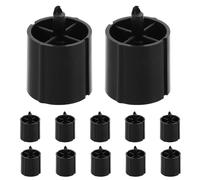 TIKODIDA Lot de 12 Accessoires pour Porte-ruban Adhésif en Plastique Noir Roue de Remplacement pour Bureau, École et Usage Mobile