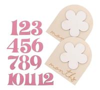TIKODIDA Panneaux en Bois Décoratifs pour Bébé Design Délicat, Accessoires Naissance pour Fêtes, Souvenir de Naissance Spécial Unique, 1 Set