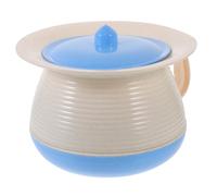 TIKODIDA Pot de Chambre en Plastique Couvercle, Urinoir Portable pour Adultes et Femmes Enceintes, Seau à Urine pour Usage Domestique et Voyage, Toilette Portable Unisexe