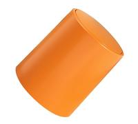 TIKODIDA Poubelle à Pression Double Bac, Grand Format, Plastique, Couvercle | Salon et Bureau, Grosse Ouverture, Solide Capacité Portante, Orange Moderne, Style Simple