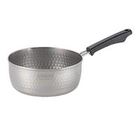 TIKUSAN Yukihira Casserole traditionnelle japonaise en acier inoxydable fabriquée au Japon avec bec verseur à deux côtés (18 cm)