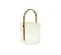Lumisky Lanterne sans fil poignée bambou LED blanc chaud/multicolore dimmable TIKY H27cm