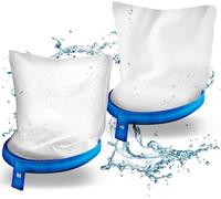 tillvex® 2x filtres de rechange pour aspirateur de piscine jusqu'à 15 m³ (15000 litres) | Filtre pour saletés grossières et fines