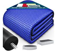 tillvex® Bâche Solaire de Piscine, 400 µm, Ronde, Ø 488 cm, Film Thermique à découper, pour réchauffer l'eau de la Piscine