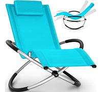 tillvex Chaise Longue de Jardin pour la Relaxation | Fauteuil Pliant Résistante aux Intempéries | Charge de 180KG | Thermoactive