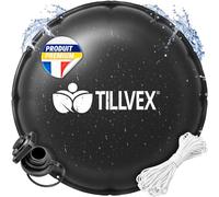 tillvex® Coussin Hivernage Piscine Ø 4 m + Corde 12m & Kit Réparation | Coussin d'air hivernage piscine, résistant gel & chlore jusqu'à -20°C | Valve à vis incluse | Protection piscine hiver