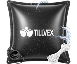 tillvex® Coussin Hivernage Piscine 8x120x120cm + Corde 12m & Kit Réparation | Coussin d'air hivernage piscine, résistant gel & chlore jusqu'à -20°C | Valve à vis incluse | Protection piscine hiver