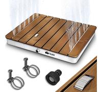 tillvex® Douche de jardin carrée outdoor jusqu'à 4 m de hauteur de fontaine | Douche de sol avec roue à pied | Douche extérieure antidérapante | Douche de sauna résistante aux intempéries | Douche de 
