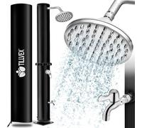 tillvex Douche solaire 20L noire avec housse de protection Douche de jardin Douche de piscine Camping Piscine Solaire Douche extérieure Douche de pluie