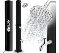 tillvex Douche Solaire avec Capot de Protection | Douche de Jardin Eau Chaude | Douche de Piscine Camping | sans raccordement électrique (Noir, 60 litres)