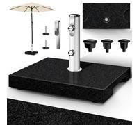 tillvex® Pied de Parasol rectangulaire en Granit avec poignée de Transport 25 kg