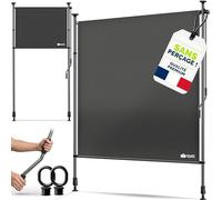 tillvex Store vertical 120 x 310 cm anthracite avec manivelle sans perçage | Brise-vue extensible et opaque | Store vertical pour balcon, terrasse, jardin | Store brise-vue résistant aux intempéries