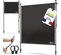tillvex Store Vertical 200 x 310 cm Noir avec manivelle sans perçage | Brise-Vue Extensible et Opaque | Store Vertical pour Balcon, terrasse, Jardin | Store Brise-Vue résistant aux intempéries