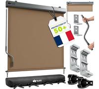 tillvex® Store Vertical pour extérieur et intérieur 200 x 250 cm + Housse de Protection - Store extérieur imperméable avec manivelle pour Balcon, Terrasse et Jardin - Protection Solaire en Aluminium