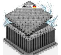 tillvex® Tapis de protection pour piscine 36 pièces | Tapis de sol pour piscine et bassin gonflable | Tapis de sol pour piscine extérieure | Tapis de sol pour piscine isolant thermiquement | Film de