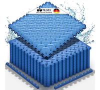 tillvex® Tapis de protection pour piscine 36 pièces | Tapis de sol pour piscine et bassin gonflable | Tapis de sol pour piscine extérieure | Tapis de protection thermique pour piscine | Film de sol