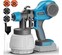 Tilswall Pistolet a Peinture Alien500, Compatible Makita 18V(sans Batterie) | Design ultraléger, 4 Buses et 3 Motifs, Réservoir 1000ML, Facile à Utiliser et Nettoyer, pour Plafonds, Murs et Meubles