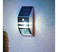 Tim Home Applique murale solaire en acier inoxydable avec détecteur de mouvement : design élégant pour l'extérieur, durable et résistant aux intempéries, installation facile, idéale pour les jardins