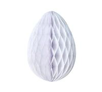 Tim&Puce Œuf en Nid d'Abeille - Blanc 20 cm