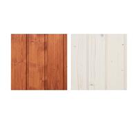 TIMBELA Lot de produits de protection pour la peinture des maisons en bois intérieur et extérieur - 5 l blanc + 5 l acajou + CADEAU lots de pinceaux