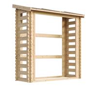 Abri à bûches -l86xL184xH200 cm/ 0.9 m2 - Abri De Stockage Du Bois et range bûches extérieur - TIMBELA M201