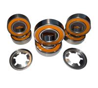 TIMBERA Kit de réparation de roulements à billes hybrides céramiques (8-Pack) - Compatible avec les roues avant et l’axe de moteur de coupe Husqvarna Automower - Modèles : 310, 315, 315X