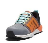 Timberland PRO Radius Composite Safety Toe Athletic Industrial Work Shoe Chaussures de Travail industrielles athlétiques pour Femme, Gris/Noir/Orange, 37 EU