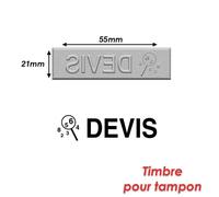 Timbre Caoutchouc Pour Tampon Encreur 40x10mm Devis
