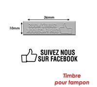 Timbre Caoutchouc Pour Tampon Encreur 40x10mm Facebook