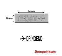 Timbre Caoutchouc Pour Tampon Encreur 40x10mm Texte Allemand Dringend