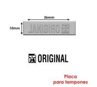 Timbre Caoutchouc Pour Tampon Encreur 40x10mm Texte Espagnol Original