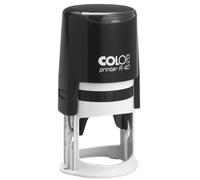Colop Tampon encreur rond personnalisable Printer R40 - Noir - 6 lignes