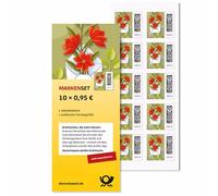 Timbre-poste autocollant DEUTSCHE POST 10x 0,95€, pour lettres standard jusqu'à 20g & cartes postales, incluant 10 enveloppes DIN long
