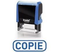 Trodat Tampon encreur X-print 4912 – COPIE – encrage automatique rechargeable, encre rouge 47×18 mm