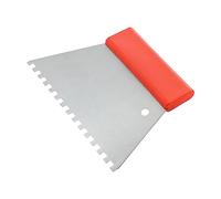 TIMCO Peigne adhésif pour carrelage (encoche carrée de 6 mm, lame en acier inoxydable, manche en bois)