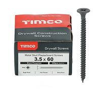 TIMco PH2 Boîte de 200 vis à tôle pour cloison sèche Noir, 00060DRYS