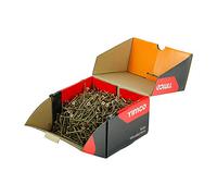 TIMCO Solo Lot de vis à bois Doré 4 x 80 mm