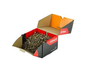 TIMCO Solo Woodscrews Lot de vis à bois Doré 5 x 60 mm