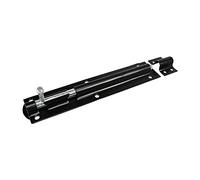 TIMCO Verrou droit - Noir - 25,4 cm - Idéal pour sécuriser les portails et les portes d'abri de jardin dans une position fermée, ajoutant une sécurité accrue - Un boulon dans un paquet.