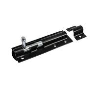TIMCO Verrou tour droit - Noir - 10,2 cm - Idéal pour sécuriser les portails encastrés et les portes d'abri de jardin en position fermée, ajoutant une sécurité accrue - Un boulon dans un paquet.