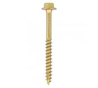 TIMCO Vis tire-fond avancées | Tête hexagonale | Pointe oblique | Jaune | 6,0 x 40 | Boîte de 100 (640SCSY)