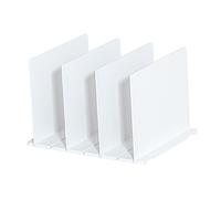 Timcryxient Closet Closet Étagère Séparateur pour Cuisine Bureau Blanc 4 Grille