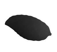 Timcryxient Plateau de service en ardoise en forme de feuille pour apéritifs, fruits et fêtes, 30 x 20 cm