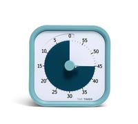 Time Timer Home Mod - Minuteur visuel de 60 Minutes - pour Fournitures Scolaires à la Maison, Outil d'étude, minuterie pour Bureau, Bureau et réunions avec Fonctionnement Silencieux, Blue