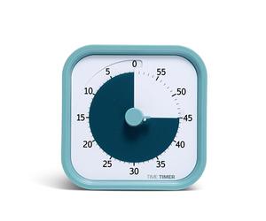 Time Timer Home Mod - Minuteur visuel de 60 Minutes - pour Fournitures Scolaires à la Maison, Outil d'étude, minuterie pour Bureau, Bureau et réunions avec Fonctionnement Silencieux, Blue