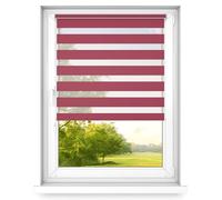 Time4Blinds Mini Basic Store Enrouleur Jour et Nuit sans Perçage - Convient à Tous Les Types de Fenêtres - Installation Non Invasive - Côté de la Manoeuvre Gauche - 500x1200mm - Rouge