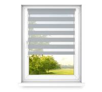 Time4Blinds Mini Basic Store Enrouleur Jour et Nuit sans Perçage - Convient à Tous Les Types de Fenêtres - Installation Non Invasive - Côté de la Manoeuvre Droite - 600x1900mm - Gris