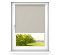 time4blinds Mini Rollo Basic - Store à enroulement - Non-invasif - Store de fenêtre intérieur sans percer - Poignées Non-invasives - Polyester - 400x1200mm Café Clair Opéré sur Le Côté Droit