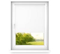time4blinds Mini Rollo Basic - Store à enroulement - Non-invasif - Store de fenêtre intérieur sans percer - Poignées Non-invasives - Polyester - 400x1400mm Blanc Classique Opéré sur Le Côté Droit