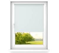 time4blinds Mini Rollo Basic - Store à enroulement - Non-invasif - Store de fenêtre intérieur sans percer - Poignées Non-invasives - Polyester - 900x1000mm Gris Clair Opéré sur Le Côté Droit